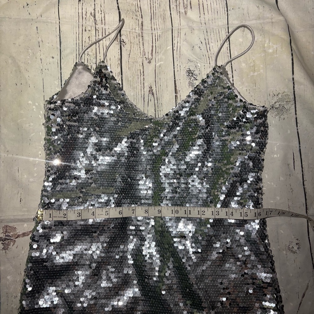 Forest Lily Silver Sequin Dress with Jacket - Picture 11 of 16